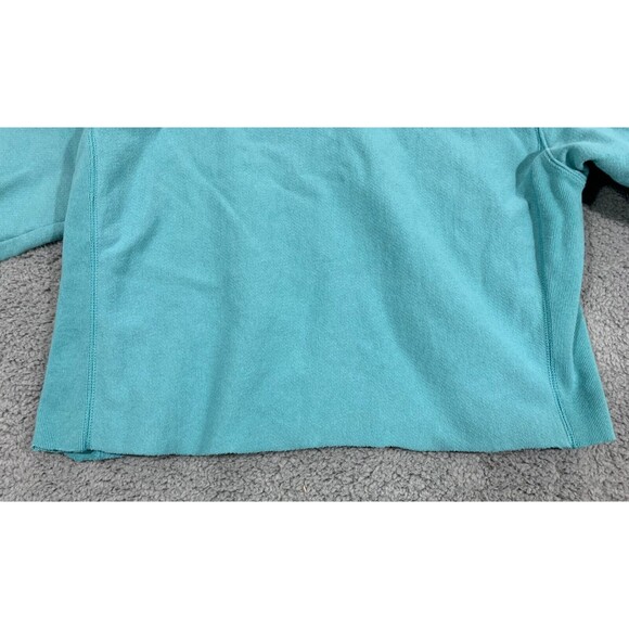 Champion Cropped Long Sleeve Pull-over Sweater Blue Pink White Sporty Preppy - Picture 5 of 16